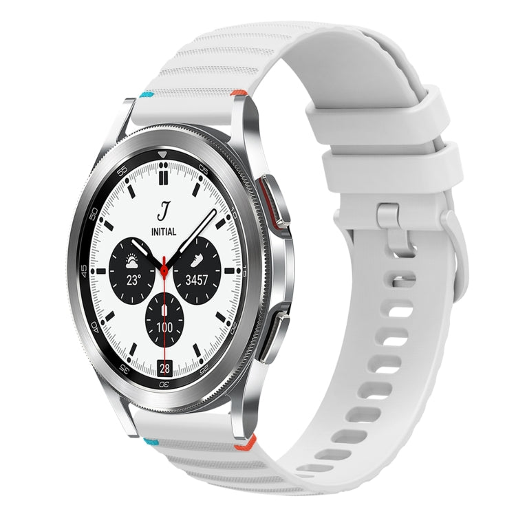 Dây đồng hồ silicone 20mm chấm chấm sóng khâu, dành cho Samsung Galaxy Watch 5 40 / 44mm, dành cho Samsung Galaxy Watch 5 Pro 45mm, dành cho Samsung Galaxy Watch 4 40 / 44mm, dành cho Samsung Galaxy Watch 4 Classic 42 / 46mm