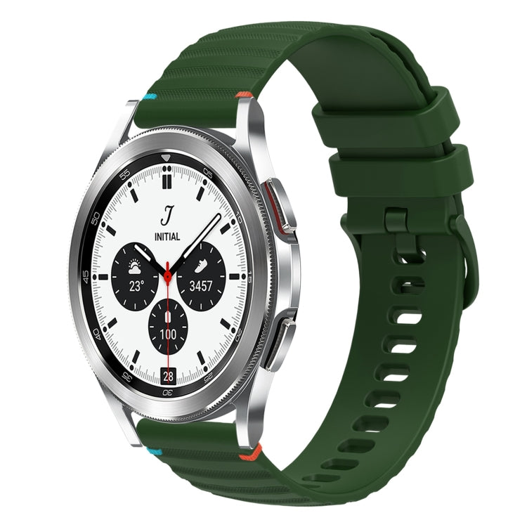 Dây đồng hồ silicone 20mm chấm chấm sóng khâu, dành cho Samsung Galaxy Watch 5 40 / 44mm, dành cho Samsung Galaxy Watch 5 Pro 45mm, dành cho Samsung Galaxy Watch 4 40 / 44mm, dành cho Samsung Galaxy Watch 4 Classic 42 / 46mm