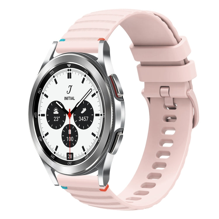 Dây đồng hồ silicone 20mm chấm chấm sóng khâu, dành cho Samsung Galaxy Watch 5 40 / 44mm, dành cho Samsung Galaxy Watch 5 Pro 45mm, dành cho Samsung Galaxy Watch 4 40 / 44mm, dành cho Samsung Galaxy Watch 4 Classic 42 / 46mm