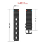 Dây đồng hồ silicone 20mm chấm sóng khâu, cho Samsung Galaxy Watch 42mm, cho Samsung Gear S2 Classic