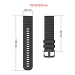 Dây đồng hồ silicone 20mm chấm chấm sóng khâu, dành cho Samsung Galaxy Gear Sport, dành cho Samsung Galaxy Watch Active 2, dành cho Samsung Galaxy Watch3 41mm, dành cho Samsung Galaxy Watch Active