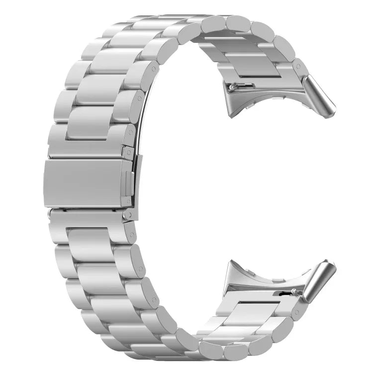 Dây đồng hồ kim loại thép không gỉ ba hạt, Dành cho Google Pixel Watch 4 / Watch 3 45mm, Dành cho Google Pixel Watch 4 / 3 / 2 / 1 41mm