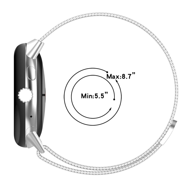 Dây đồng hồ kim loại Milanese khóa nam châm, dành cho Google Pixel Watch 4 / Watch 3 45mm, Google Pixel Watch 4 / 3 / 2 / 1 41mm