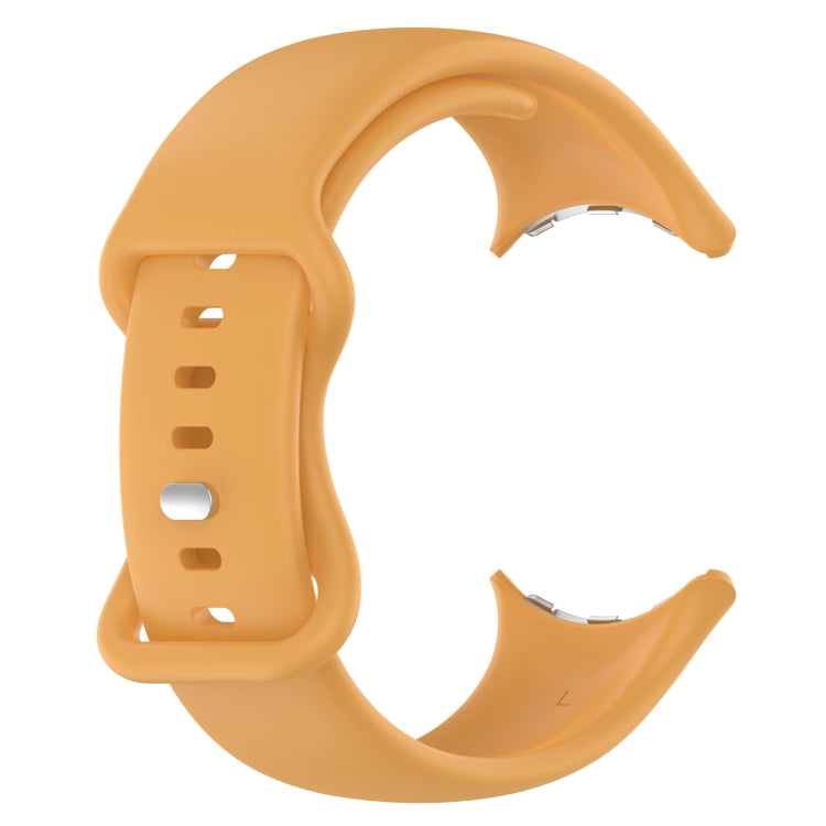 Solid Color Butterfly Buckle Silicone Watch Band, Size:L, Size: L