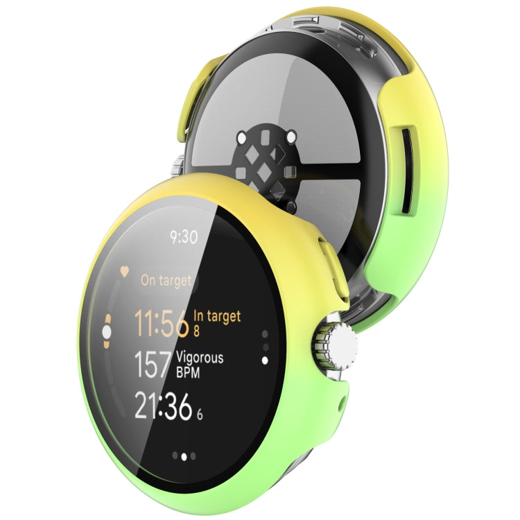 PC + Tempered Film Integrated Watch Protective Case, For Google Pixel Watch 3 45mm, For Google Pixel Watch 3 41mm