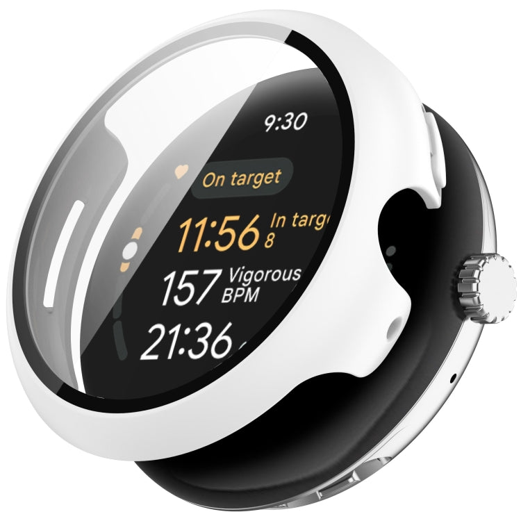 PC + Tempered Film Integrated Watch Protective Case, For Google Pixel Watch 3 45mm, For Google Pixel Watch 3 41mm