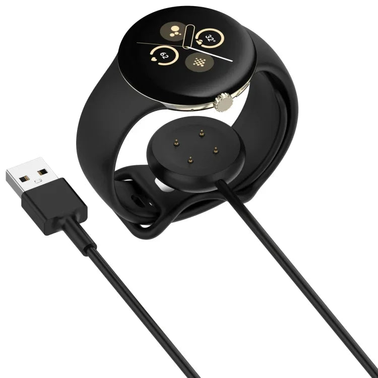 Cáp sạc đồng hồ thông minh giao diện USB cho Google Pixel Watch 3 41 / 45mm, Chiều dài: 1m, Giao diện USB