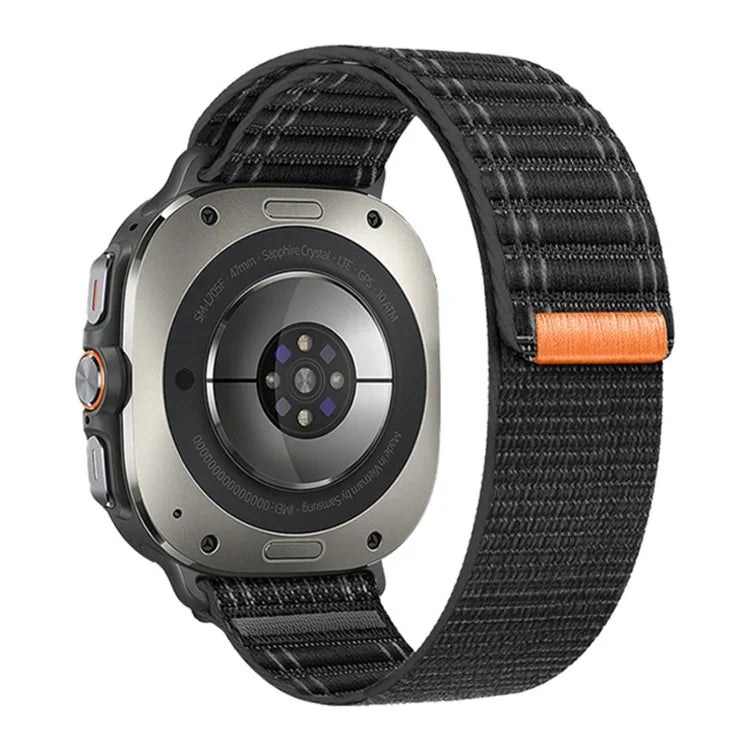Dây đồng hồ nylon móc và vòng họa tiết sóng biển Ultra 2025 cho Samsung Galaxy Watch Ultra 47mm / Ultra