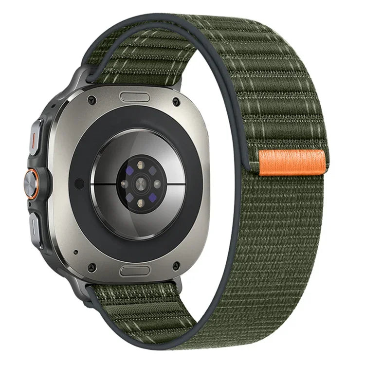 Dây đồng hồ nylon móc và vòng họa tiết sóng biển Ultra 2025 cho Samsung Galaxy Watch Ultra 47mm / Ultra