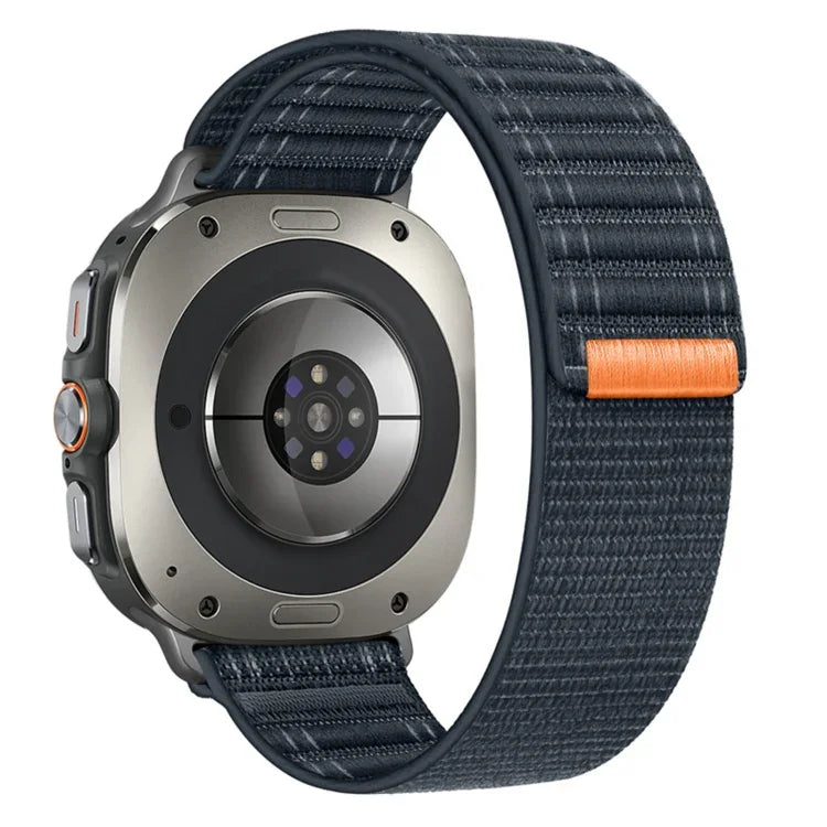 Dây đồng hồ nylon móc và vòng họa tiết sóng biển Ultra 2025 cho Samsung Galaxy Watch Ultra 47mm / Ultra