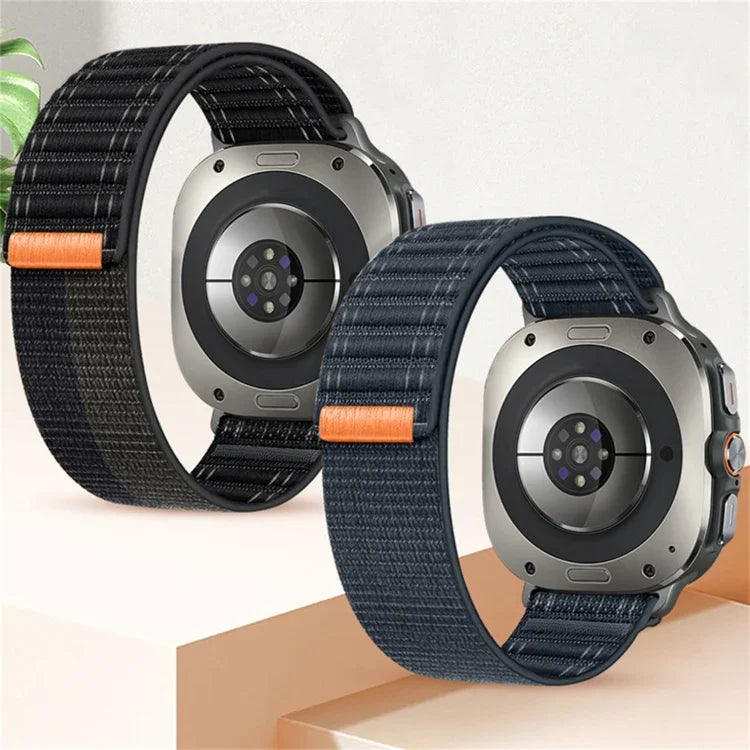 Dây đồng hồ nylon móc và vòng họa tiết sóng biển Ultra 2025 cho Samsung Galaxy Watch Ultra 47mm / Ultra