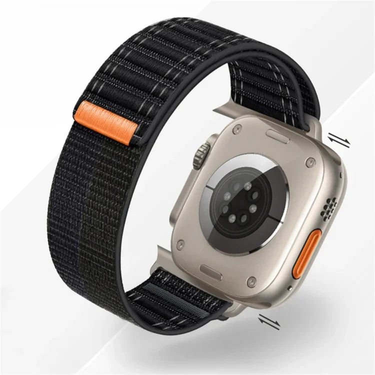 Dây đồng hồ nylon khóa dán sóng biển, Dành cho Apple Watch SE 2023 44mm, Dành cho Apple Watch SE 2023 40mm, Dành cho Apple Watch Ultra 2 49mm, Dành cho Apple Watch Series 9 45mm, Dành cho Apple Watch Series 9 41mm, Dành cho Apple Watch Ultra 49mm