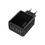 Sạc đa cổng 120W 3 PD Type-C và USB đôi cho điện thoại di động, phích cắm EU, phích cắm EU