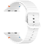 Dây đeo đồng hồ silicone may họa tiết sóng, dành cho Apple Watch SE 2022 40mm, dành cho Apple Watch SE 2022 44mm, dành cho Apple Watch Series 7 41mm, dành cho Apple Watch Series 7 45mm