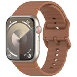 Dây đeo đồng hồ silicone may họa tiết sóng, dành cho Apple Watch SE 2022 40mm, dành cho Apple Watch SE 2022 44mm, dành cho Apple Watch Series 7 41mm, dành cho Apple Watch Series 7 45mm