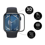 2 miếng phim bảo vệ màn hình ENKAY 3D phủ toàn bộ, viền PC mềm PMMA HD, Dành cho Apple Watch Series 11 / 10 46mm, Dành cho Apple Watch Series 11 / 10 42mm