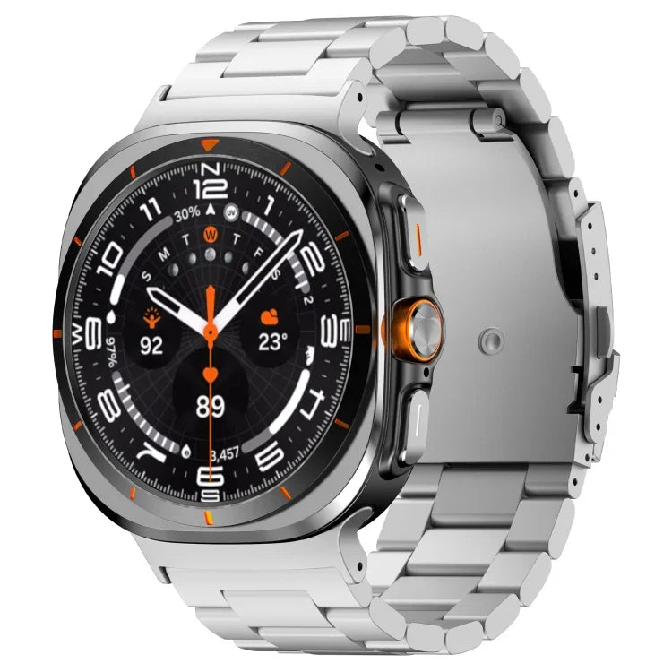 Dây đồng hồ kim loại hợp kim titan ba hạt cho Samsung Galaxy Watch Ultra 47mm