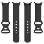 Dây đồng hồ silicone màu trơn khóa bướm, Kích thước: S, Dành cho Google Pixel Watch 4 / Watch 3 45mm