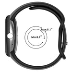 Dây đồng hồ silicone màu trơn khóa bướm, Kích thước: S, Dành cho Google Pixel Watch 4 / Watch 3 45mm