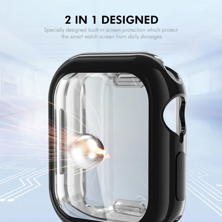 Ốp mềm TPU mạ điện ENKAY Hat-Prince kèm phim bảo vệ màn hình, Dành cho Apple Watch Series 11 / 10 46mm, Dành cho Apple Watch Series 11 / 10 42mm