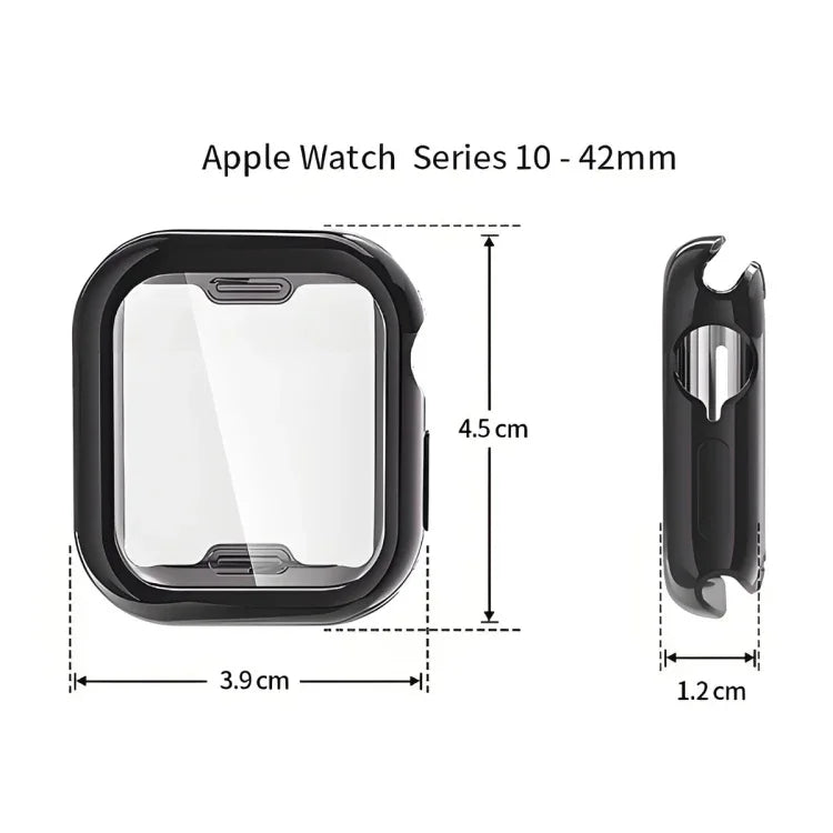 Ốp mềm TPU mạ điện ENKAY Hat-Prince kèm phim bảo vệ màn hình, Dành cho Apple Watch Series 11 / 10 46mm, Dành cho Apple Watch Series 11 / 10 42mm
