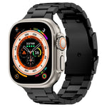 Three Beads Titanium Alloy Metal Watch Band, For Apple Watch Series 10 46mm, For Apple Watch Series 10 42mm, For Apple Watch SE 2023 44mm, For Apple Watch SE 2023 40mm, For Apple Watch Ultra 2 49mm, For Apple Watch Series 9 45mm                        ...