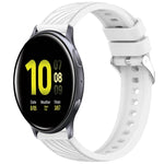 Dây đồng hồ silicone họa tiết sọc 20mm, Dành cho Samsung Galaxy Watch Active2 44mm, Dành cho Samsung Galaxy Watch Active2 40mm