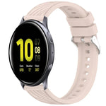 Dây đồng hồ silicone họa tiết sọc 20mm, Dành cho Samsung Galaxy Watch Active2 44mm, Dành cho Samsung Galaxy Watch Active2 40mm