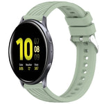 Dây đồng hồ silicone họa tiết sọc 20mm, Dành cho Samsung Galaxy Watch Active2 44mm, Dành cho Samsung Galaxy Watch Active2 40mm