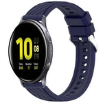 Dây đồng hồ silicone họa tiết sọc 20mm, Dành cho Samsung Galaxy Watch Active2 44mm, Dành cho Samsung Galaxy Watch Active2 40mm