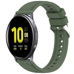 Dây đồng hồ silicone họa tiết sọc 20mm, Dành cho Samsung Galaxy Watch Active2 44mm, Dành cho Samsung Galaxy Watch Active2 40mm
