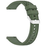 Dây đồng hồ silicone họa tiết sọc 20mm, Dành cho Samsung Galaxy Watch Active2 44mm, Dành cho Samsung Galaxy Watch Active2 40mm