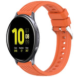 Dây đồng hồ silicone họa tiết sọc 20mm, Dành cho Samsung Galaxy Watch Active2 44mm, Dành cho Samsung Galaxy Watch Active2 40mm