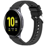Dây đồng hồ silicone họa tiết sọc 20mm, Dành cho Samsung Galaxy Watch Active2 44mm, Dành cho Samsung Galaxy Watch Active2 40mm