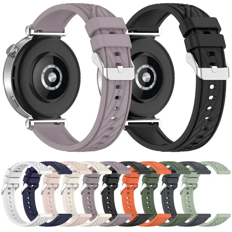 Dây đồng hồ silicone họa tiết sọc 20mm, Dành cho Samsung Galaxy Watch Active2 44mm, Dành cho Samsung Galaxy Watch Active2 40mm