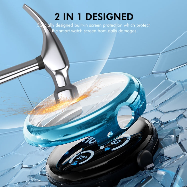 Ốp TPU mềm mạ điện phủ toàn bộ ENKAY Hat-Prince có bảo vệ màn hình, dành cho Google Pixel Watch 3 41mm