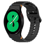 Dây đồng hồ silicone vân sóng khâu, tháo nhanh, dành cho Samsung Galaxy Watch 4 44mm, dành cho Samsung Galaxy Watch 4 40mm, dành cho Samsung Galaxy Watch 4 Classic 46mm, dành cho Samsung Galaxy Watch 4 Classic 42mm