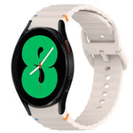 Dây đồng hồ silicone vân sóng khâu, tháo nhanh, dành cho Samsung Galaxy Watch 4 44mm, dành cho Samsung Galaxy Watch 4 40mm, dành cho Samsung Galaxy Watch 4 Classic 46mm, dành cho Samsung Galaxy Watch 4 Classic 42mm