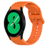 Dây đồng hồ silicone vân sóng khâu, tháo nhanh, dành cho Samsung Galaxy Watch 4 44mm, dành cho Samsung Galaxy Watch 4 40mm, dành cho Samsung Galaxy Watch 4 Classic 46mm, dành cho Samsung Galaxy Watch 4 Classic 42mm