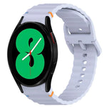 Dây đồng hồ silicone vân sóng khâu, tháo nhanh, dành cho Samsung Galaxy Watch 4 44mm, dành cho Samsung Galaxy Watch 4 40mm, dành cho Samsung Galaxy Watch 4 Classic 46mm, dành cho Samsung Galaxy Watch 4 Classic 42mm