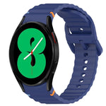 Dây đồng hồ silicone vân sóng khâu, tháo nhanh, dành cho Samsung Galaxy Watch 4 44mm, dành cho Samsung Galaxy Watch 4 40mm, dành cho Samsung Galaxy Watch 4 Classic 46mm, dành cho Samsung Galaxy Watch 4 Classic 42mm