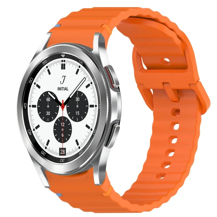 Dây đồng hồ silicone vân sóng khâu, tháo nhanh, dành cho Samsung Galaxy Watch 4 44mm, dành cho Samsung Galaxy Watch 4 40mm, dành cho Samsung Galaxy Watch 4 Classic 46mm, dành cho Samsung Galaxy Watch 4 Classic 42mm
