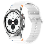 Dây đồng hồ silicone vân sóng khâu, tháo nhanh, dành cho Samsung Galaxy Watch 4 44mm, dành cho Samsung Galaxy Watch 4 40mm, dành cho Samsung Galaxy Watch 4 Classic 46mm, dành cho Samsung Galaxy Watch 4 Classic 42mm