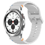 Dây đồng hồ silicone vân sóng khâu, tháo nhanh, dành cho Samsung Galaxy Watch 4 44mm, dành cho Samsung Galaxy Watch 4 40mm, dành cho Samsung Galaxy Watch 4 Classic 46mm, dành cho Samsung Galaxy Watch 4 Classic 42mm