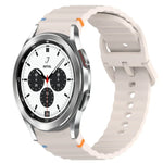 Dây đồng hồ silicone vân sóng khâu, tháo nhanh, dành cho Samsung Galaxy Watch 4 44mm, dành cho Samsung Galaxy Watch 4 40mm, dành cho Samsung Galaxy Watch 4 Classic 46mm, dành cho Samsung Galaxy Watch 4 Classic 42mm