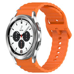 Dây đồng hồ silicone vân sóng khâu, tháo nhanh, dành cho Samsung Galaxy Watch 4 44mm, dành cho Samsung Galaxy Watch 4 40mm, dành cho Samsung Galaxy Watch 4 Classic 46mm, dành cho Samsung Galaxy Watch 4 Classic 42mm