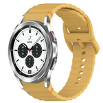 Dây đồng hồ silicone vân sóng khâu, tháo nhanh, dành cho Samsung Galaxy Watch 4 44mm, dành cho Samsung Galaxy Watch 4 40mm, dành cho Samsung Galaxy Watch 4 Classic 46mm, dành cho Samsung Galaxy Watch 4 Classic 42mm