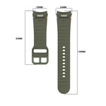 Dây đồng hồ silicone vân sóng khâu, tháo nhanh, dành cho Samsung Galaxy Watch 4 44mm, dành cho Samsung Galaxy Watch 4 40mm, dành cho Samsung Galaxy Watch 4 Classic 46mm, dành cho Samsung Galaxy Watch 4 Classic 42mm