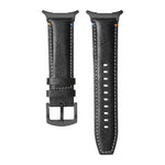 Dây đồng hồ da thật khóa đen khâu cho Samsung Galaxy Watch Ultra 47mm