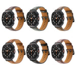 Dây đồng hồ da thật khóa đen khâu cho Samsung Galaxy Watch Ultra 47mm